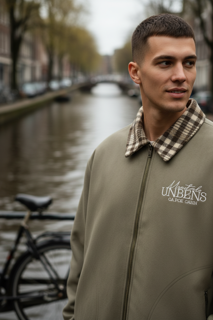 Close canal Amsterdam verde