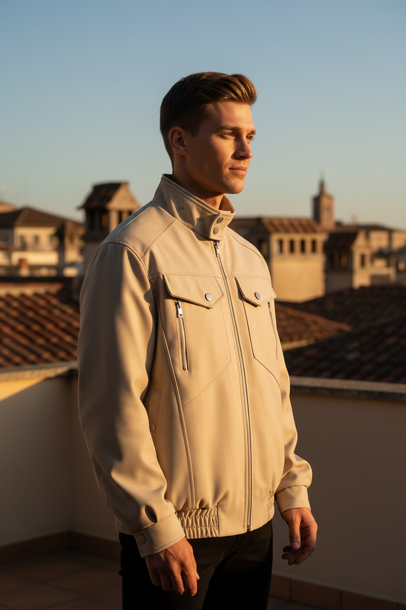 Close detalhes khaki terraço