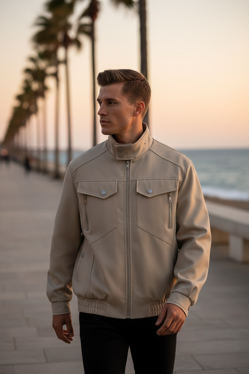 Orla marítima sunset khaki