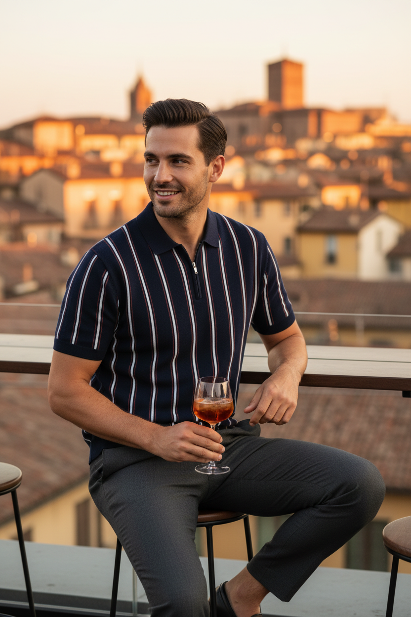 Rooftop Bolonha navy
